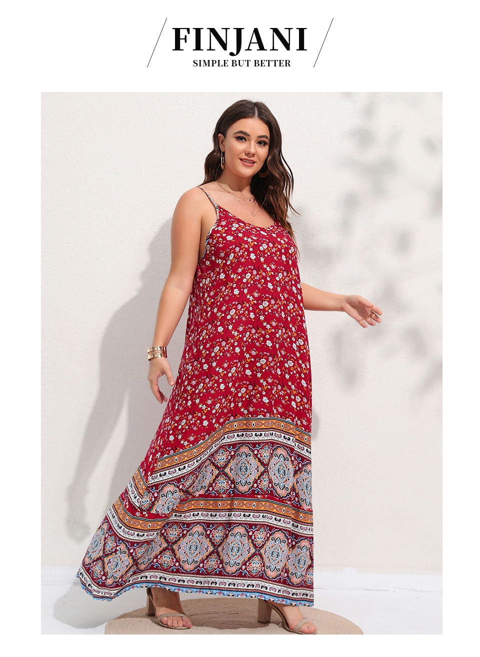 Ditsy Floral Maxi Cami Dress Backless Plus Size Women's Summer Elegant Large Hem Beach Dresses The Clothing Company Sydney