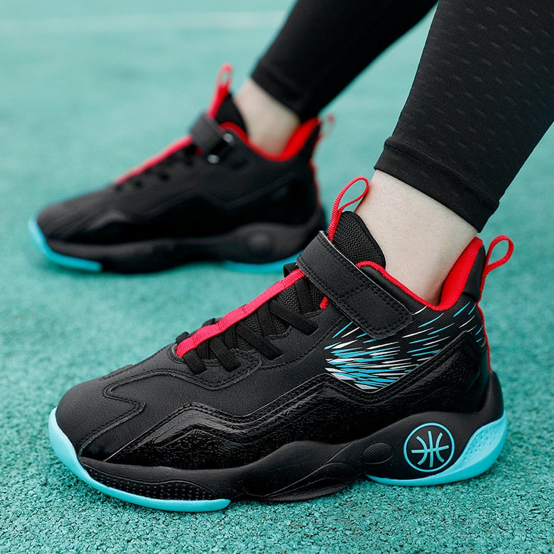Sports shoes boys basketball shoes boys high top shockproof children's sports shoes girls non-slip basketball shoes The Clothing Company Sydney