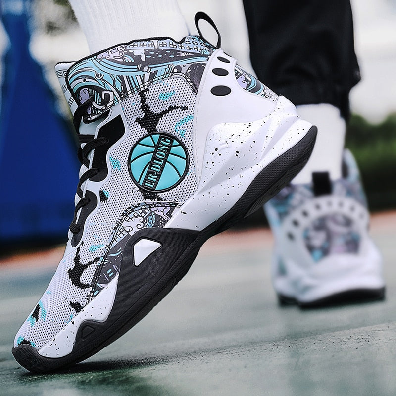 Unisex basketball shoes men's sports shoes women's breathable cushioning non-slip wear-resistant gym training sports Sneakers The Clothing Company Sydney