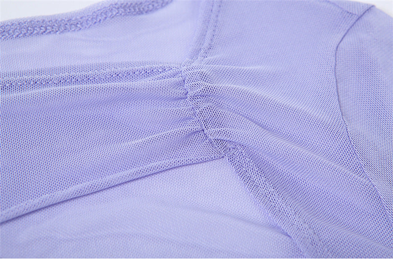 Summer Long Sleeve Crop Top T-shirt Bustier Corset And Mesh Top Two Piece Tee Shirt Sexy Fashion Y2K Top The Clothing Company Sydney