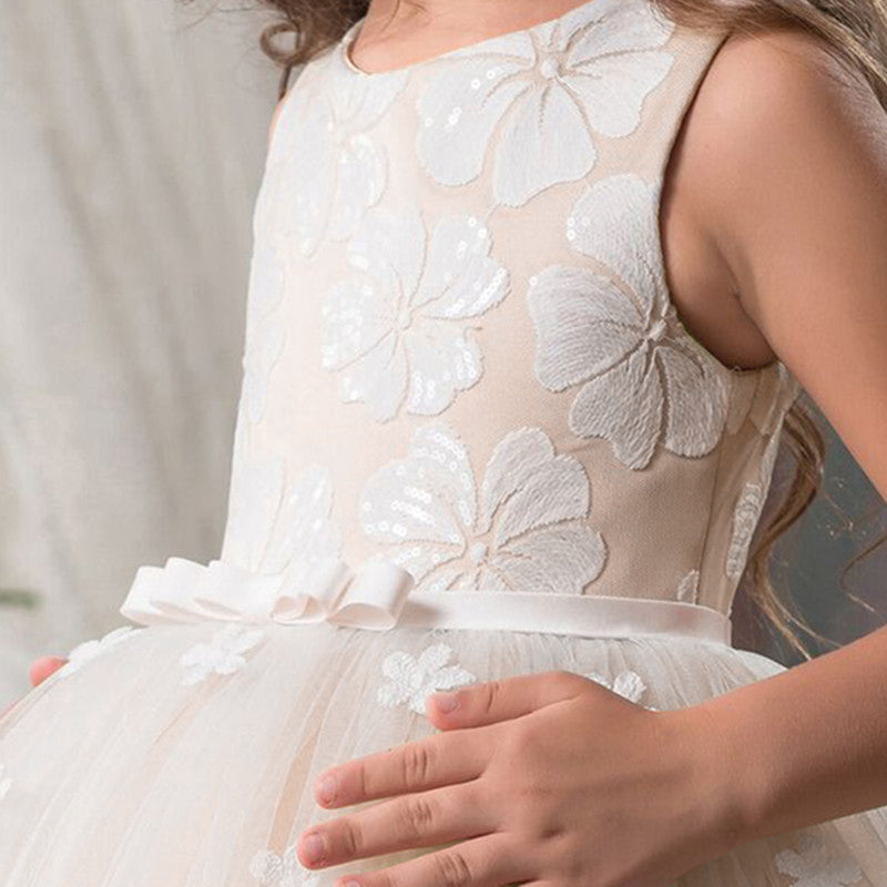 Kid Wedding Dresses for Girls Elegant Flower Princess Long Gown Baby Girl Christmas Dress Size 6 12 14 Years The Clothing Company Sydney