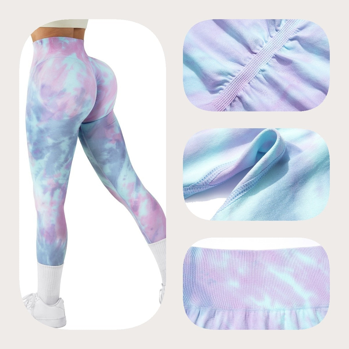 Tie Dye Fitness Legging Woman Push Up Workout Sport Leggings Scrunch Butt Outfit Gym Seamless Legging Pants The Clothing Company Sydney