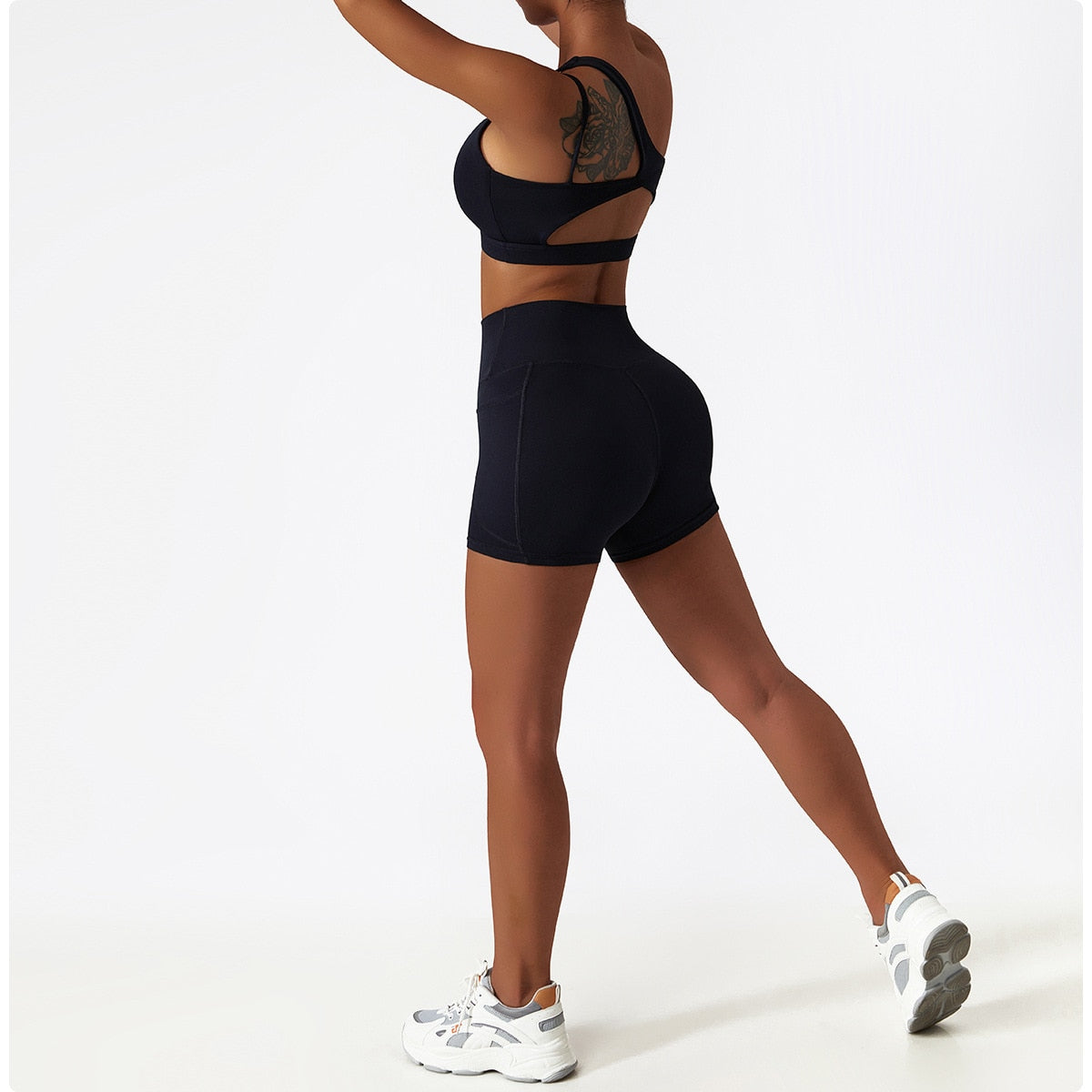 2 Piece Women Yoga Set Seamless Workout Suit Sportswear Gym Clothing Fitness Bra High Waist Leggings Sports Shorts Sports Suits The Clothing Company Sydney