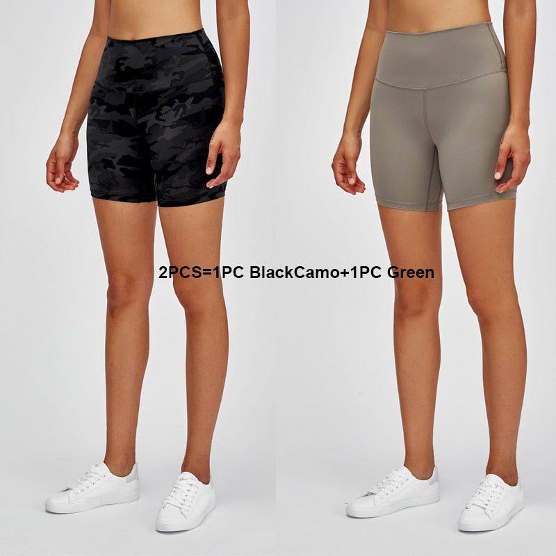 1/2 Pack High Waisted Workout Shorts Super Stretchy Athletic Shorts Soft Women Fitness Yoga Biker Shorts The Clothing Company Sydney