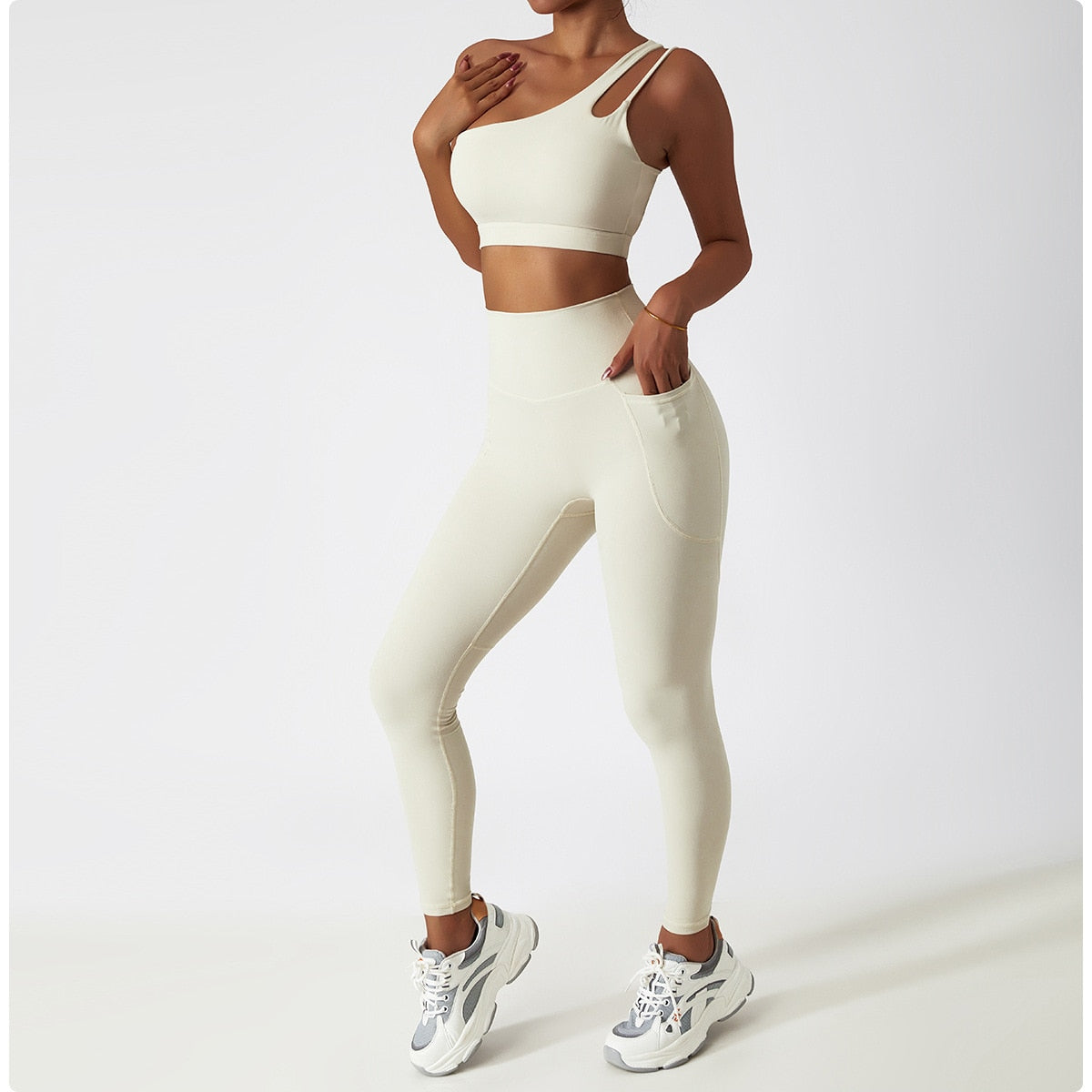 2 Piece Women Yoga Set Seamless Workout Suit Sportswear Gym Clothing Fitness Bra High Waist Leggings Sports Shorts Sports Suits The Clothing Company Sydney