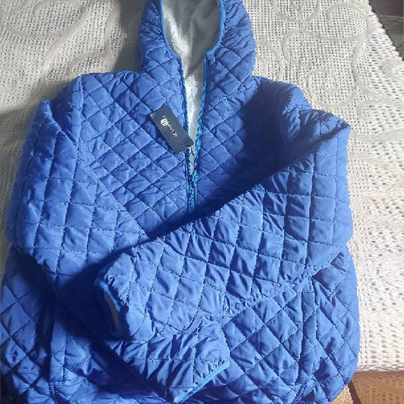 Women's Hooded Jacket Casual Basic Warm Velvet Lamb Parka Coat Autumn Winter New Solid Light Soft Outerwear The Clothing Company Sydney