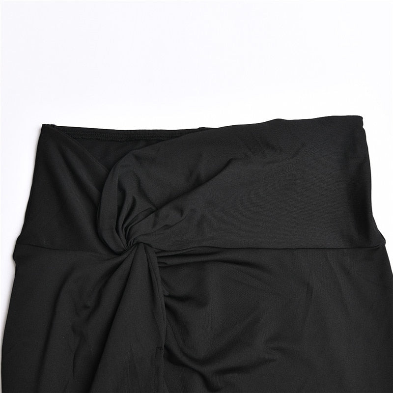 Elegant Strapless Sexy Two Piece Set Women Sleeveless Crop Top And High Split Skirt Matching Sets Party Dress Sets The Clothing Company Sydney