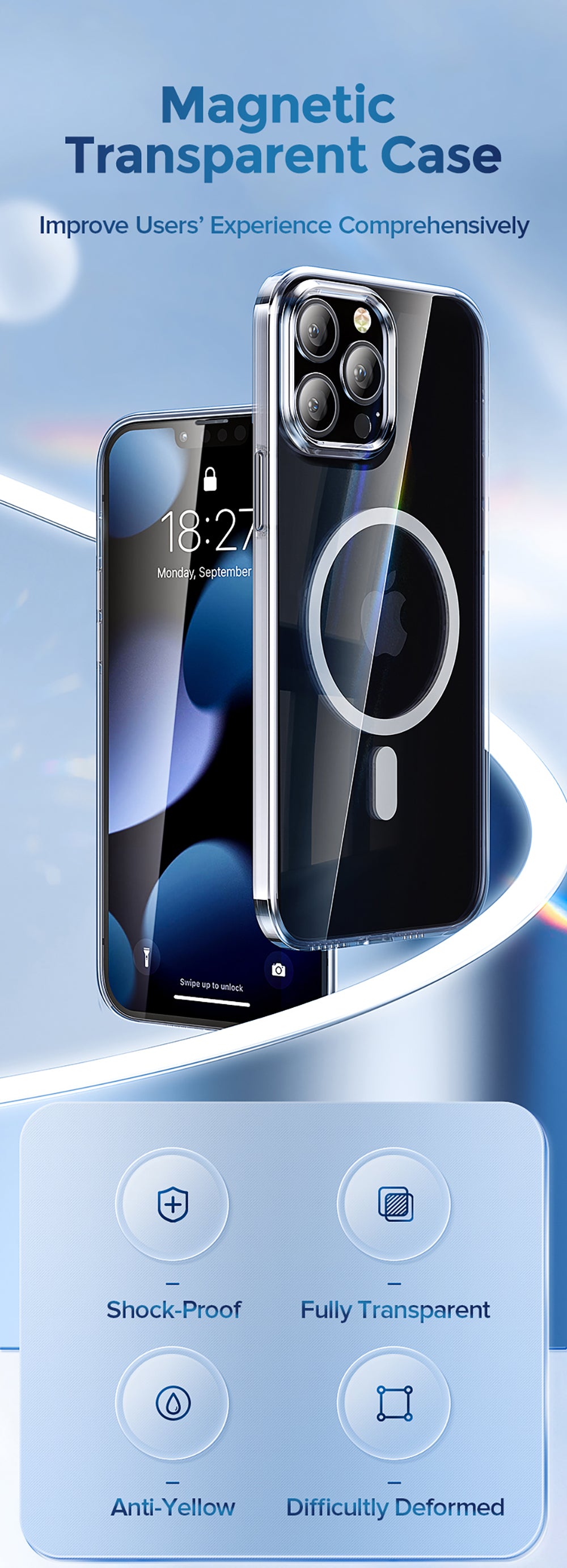 Clear Magnectic Phone Case For iPhone 12 13 Pro Max Case For Magnectic Wireless Charger Transparent Back Phone Cover The Clothing Company Sydney
