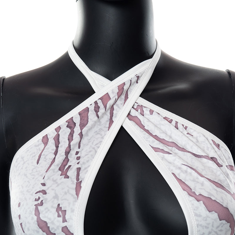 Cross Halter Cut Out Backless Mini Dress Print Sleeveless Bodycon Summer Night Club Party Dress The Clothing Company Sydney