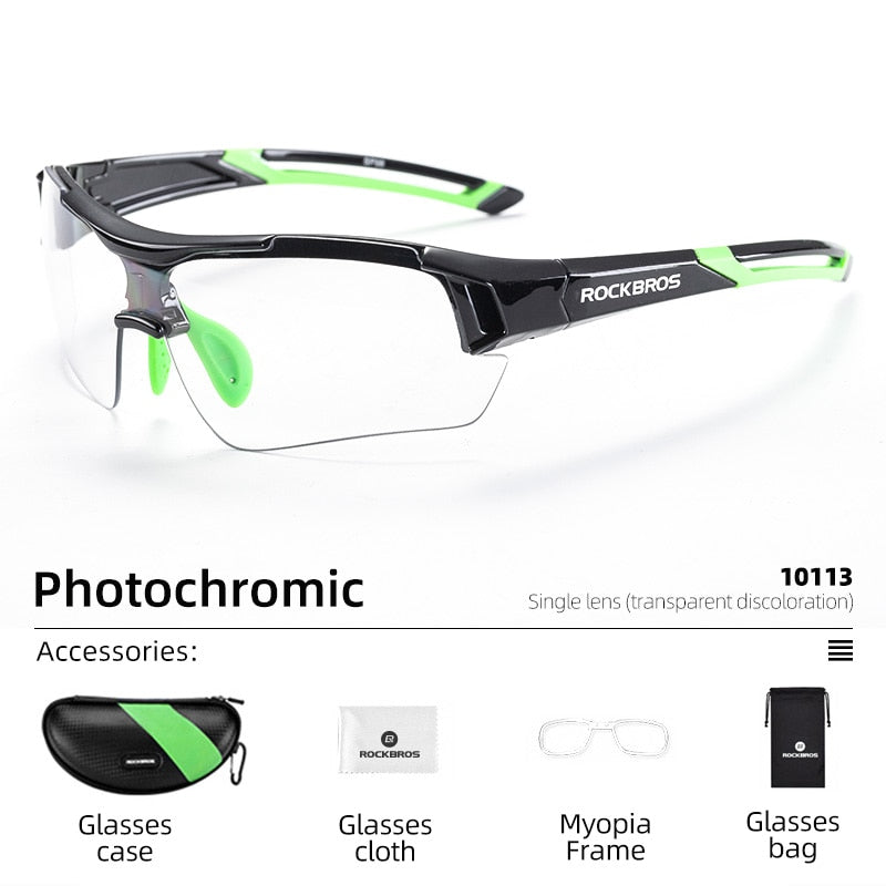 Photochromic Cycling Glasses Bike Bicycle Glasses Sports Men's Women's Sunglasses MTB Road Cycling Eyewear Protection Goggles The Clothing Company Sydney