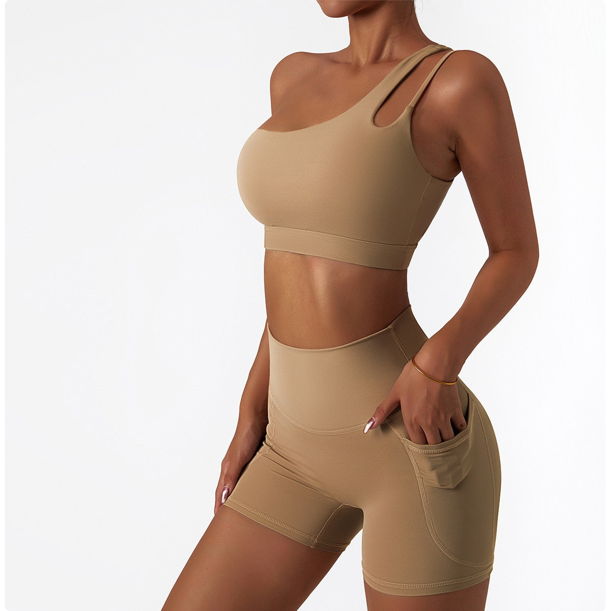 2 Piece Women Yoga Set Seamless Workout Suit Sportswear Gym Clothing Fitness Bra High Waist Leggings Sports Shorts Sports Suits The Clothing Company Sydney