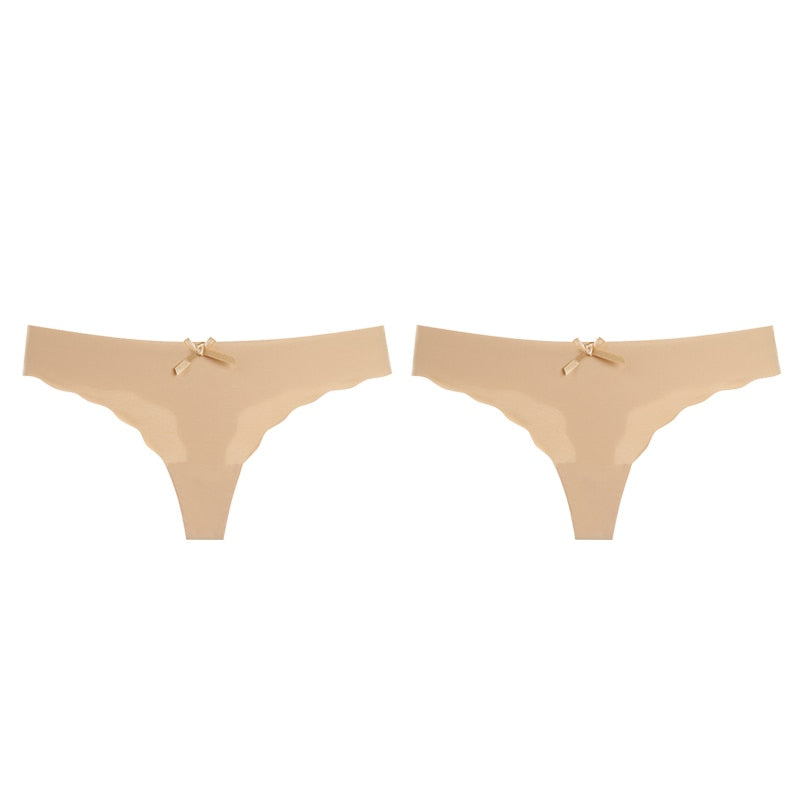 Women's Thongs G-string Underwear Seamless Invisible Panties For Ladies Fashion Ruffle T-back Underpants The Clothing Company Sydney