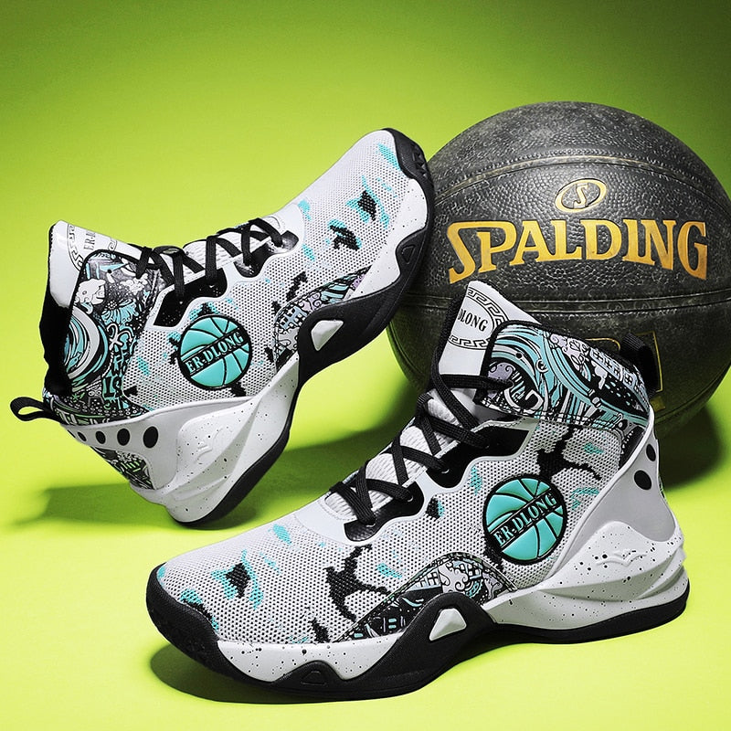 Unisex basketball shoes men's sports shoes women's breathable cushioning non-slip wear-resistant gym training sports Sneakers The Clothing Company Sydney