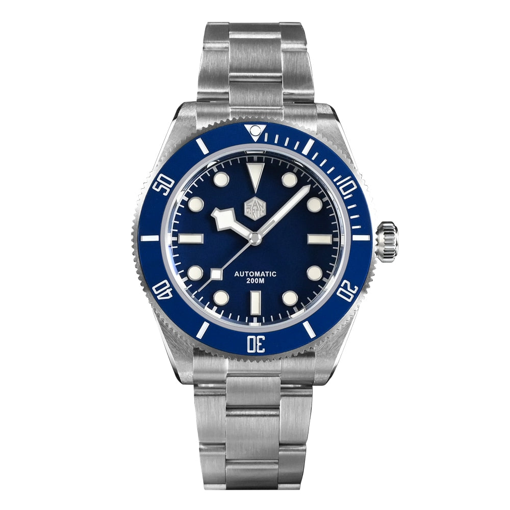 San Martin Luxury Men's Ladies Unisex 40mm Diver BB58 Vintage Automatic Business Wristwatche End Links Sapphire 20 Bar Watch The Clothing Company Sydney