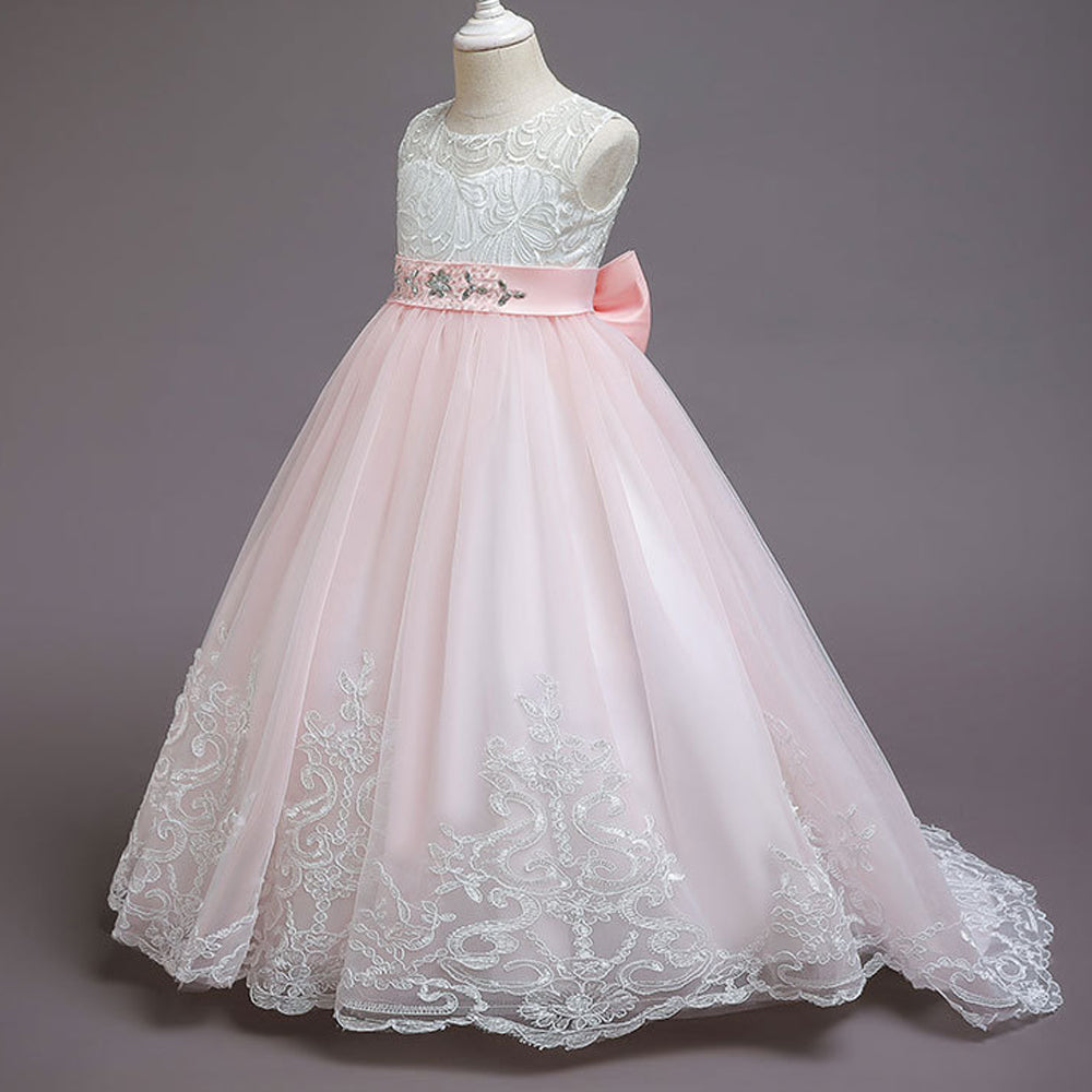 White Lace Bridesmaid Dress Kids Dresses For Girls Children Princess Evening Dress Girl Party Wedding Dress Costume The Clothing Company Sydney