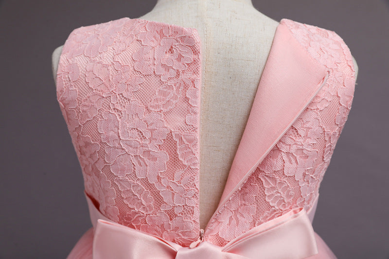 White Lace Bridesmaid Dress Kids Dresses For Girls Children Princess Evening Dress Girl Party Wedding Dress Costume The Clothing Company Sydney