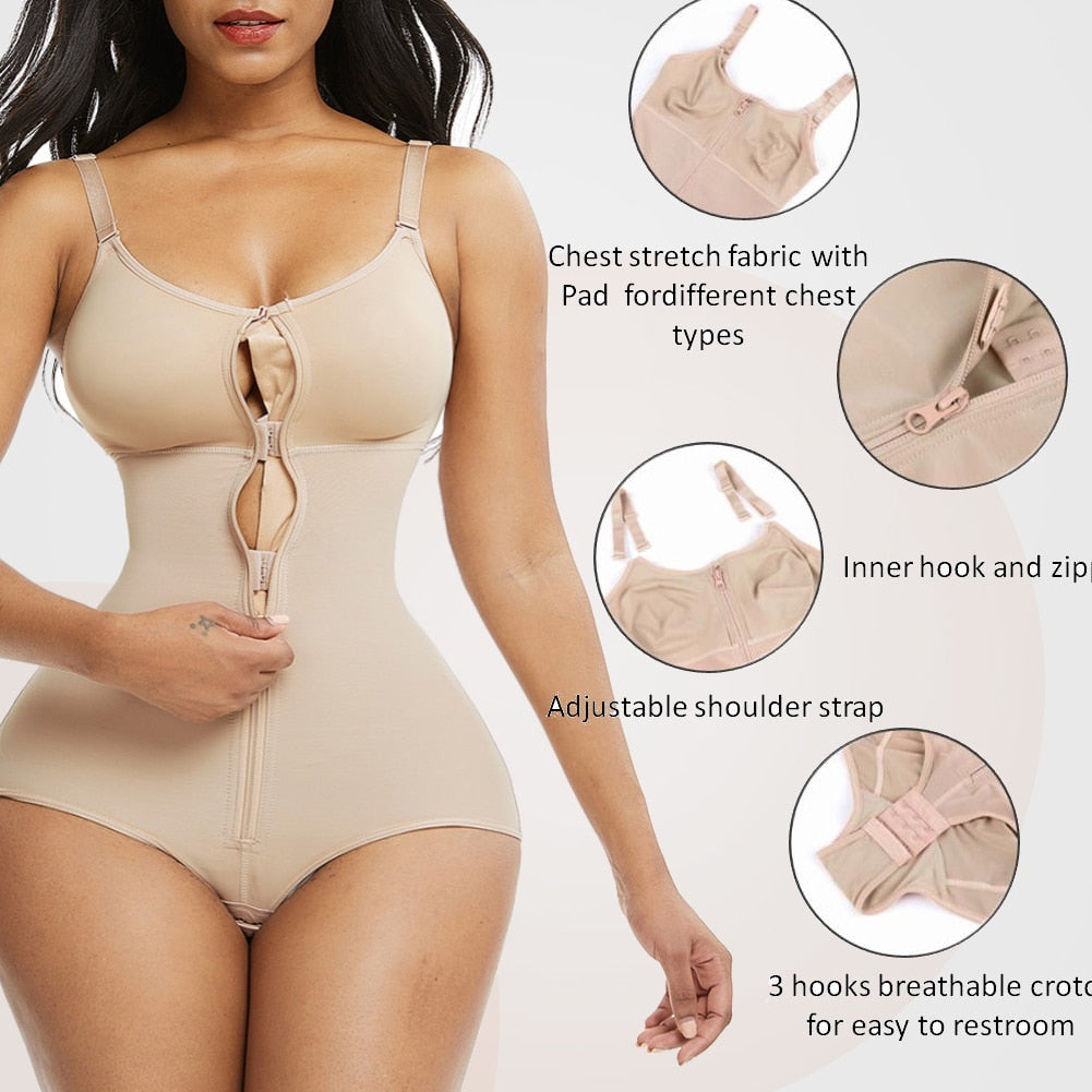 Ladies Underwear Bodysuit Body Shaper Waist Shaper Shapewear Postpartum Recovery Slimming Zip and Hook Corset The Clothing Company Sydney
