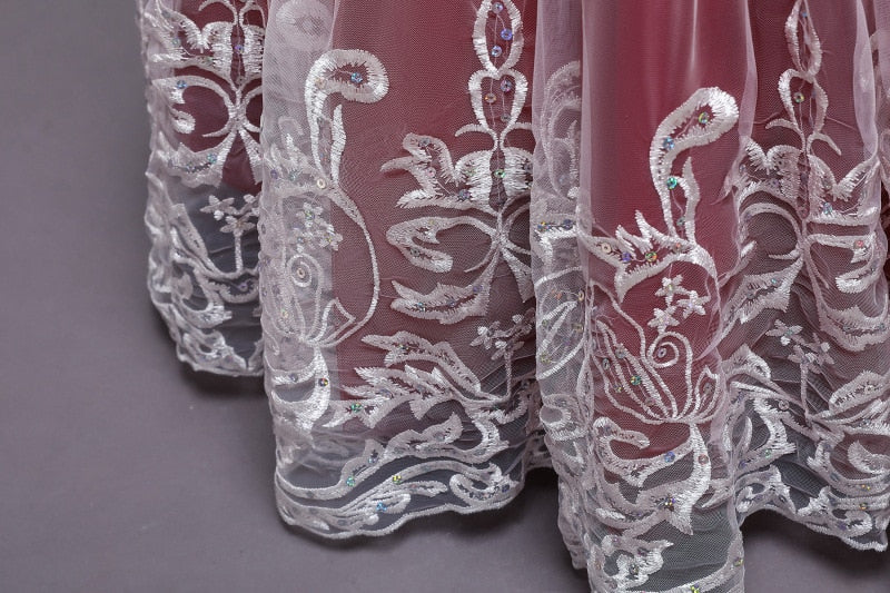 Puffy Tulle Lace Flower Girl Dress Costume Children Bride Ball Gown Princess Dress for Girl Wedding Party Dresses The Clothing Company Sydney