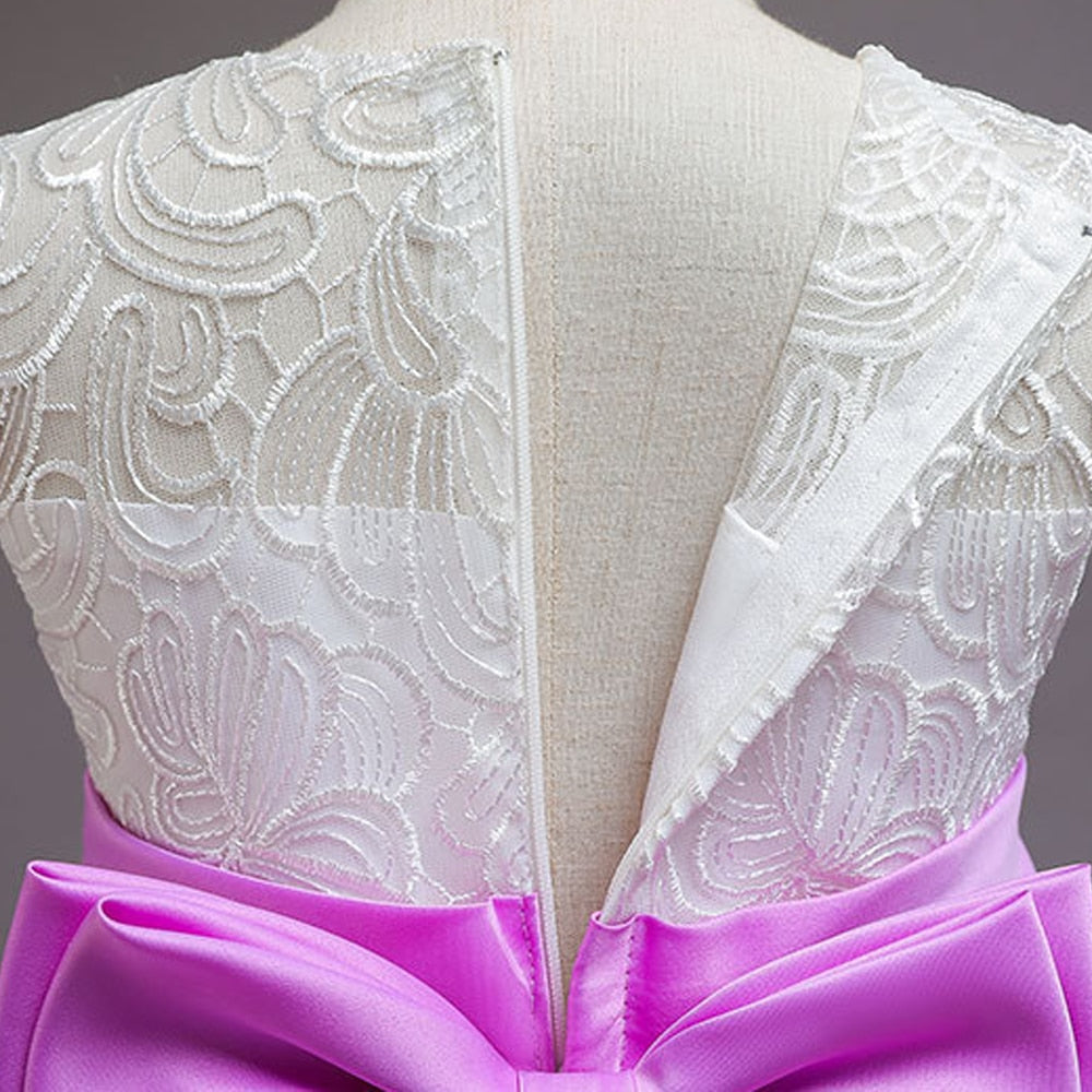 White Lace Bridesmaid Dress Kids Dresses For Girls Children Princess Evening Dress Girl Party Wedding Dress Costume The Clothing Company Sydney