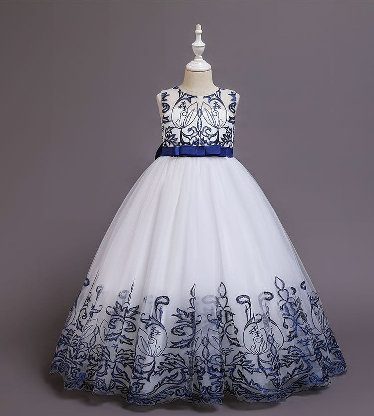 Puffy Tulle Lace Flower Girl Dress Costume Children Bride Ball Gown Princess Dress for Girl Wedding Party Dresses The Clothing Company Sydney