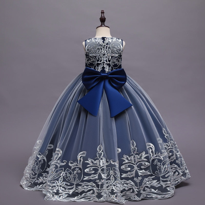 Puffy Tulle Lace Flower Girl Dress Costume Children Bride Ball Gown Princess Dress for Girl Wedding Party Dresses The Clothing Company Sydney