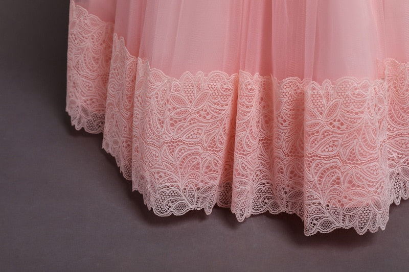 White Lace Bridesmaid Dress Kids Dresses For Girls Children Princess Evening Dress Girl Party Wedding Dress Costume The Clothing Company Sydney