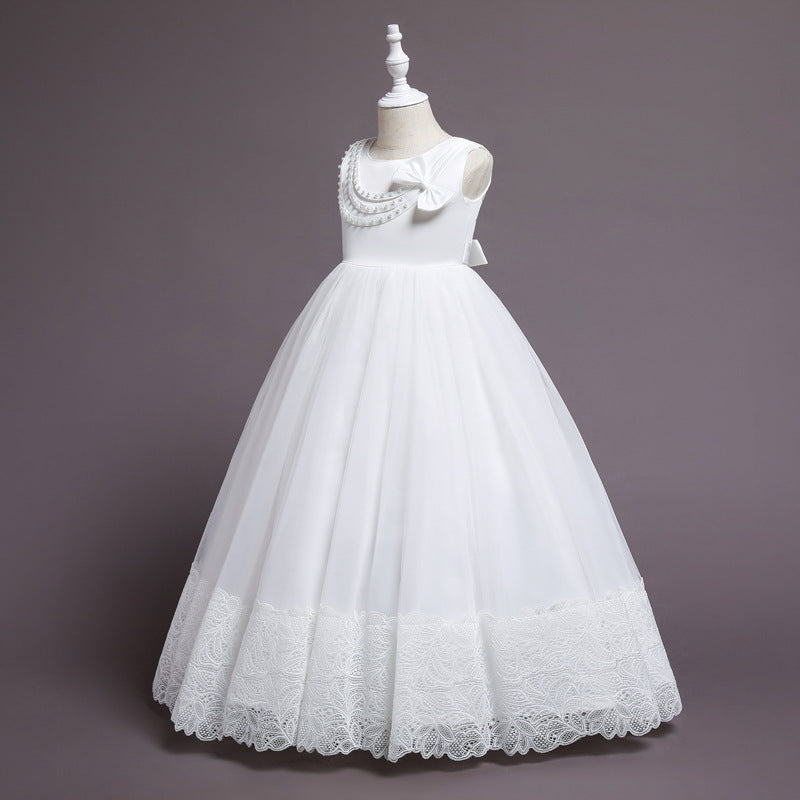 White Lace Bridesmaid Dress Kids Dresses For Girls Children Princess Evening Dress Girl Party Wedding Dress Costume The Clothing Company Sydney