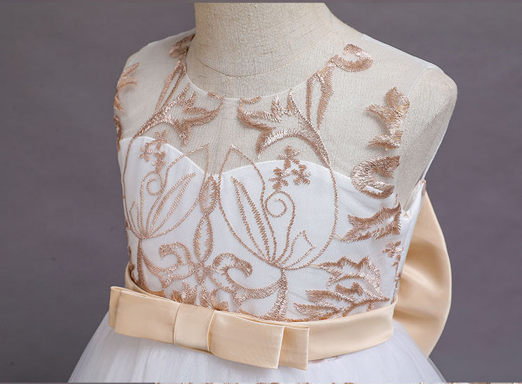 White Lace Bridesmaid Dress Kids Dresses For Girls Children Princess Evening Dress Girl Party Wedding Dress Costume The Clothing Company Sydney