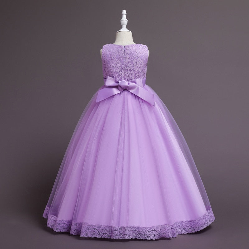 White Lace Bridesmaid Dress Kids Dresses For Girls Children Princess Evening Dress Girl Party Wedding Dress Costume The Clothing Company Sydney