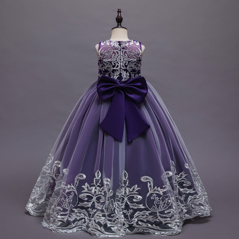 Puffy Tulle Lace Flower Girl Dress Costume Children Bride Ball Gown Princess Dress for Girl Wedding Party Dresses The Clothing Company Sydney