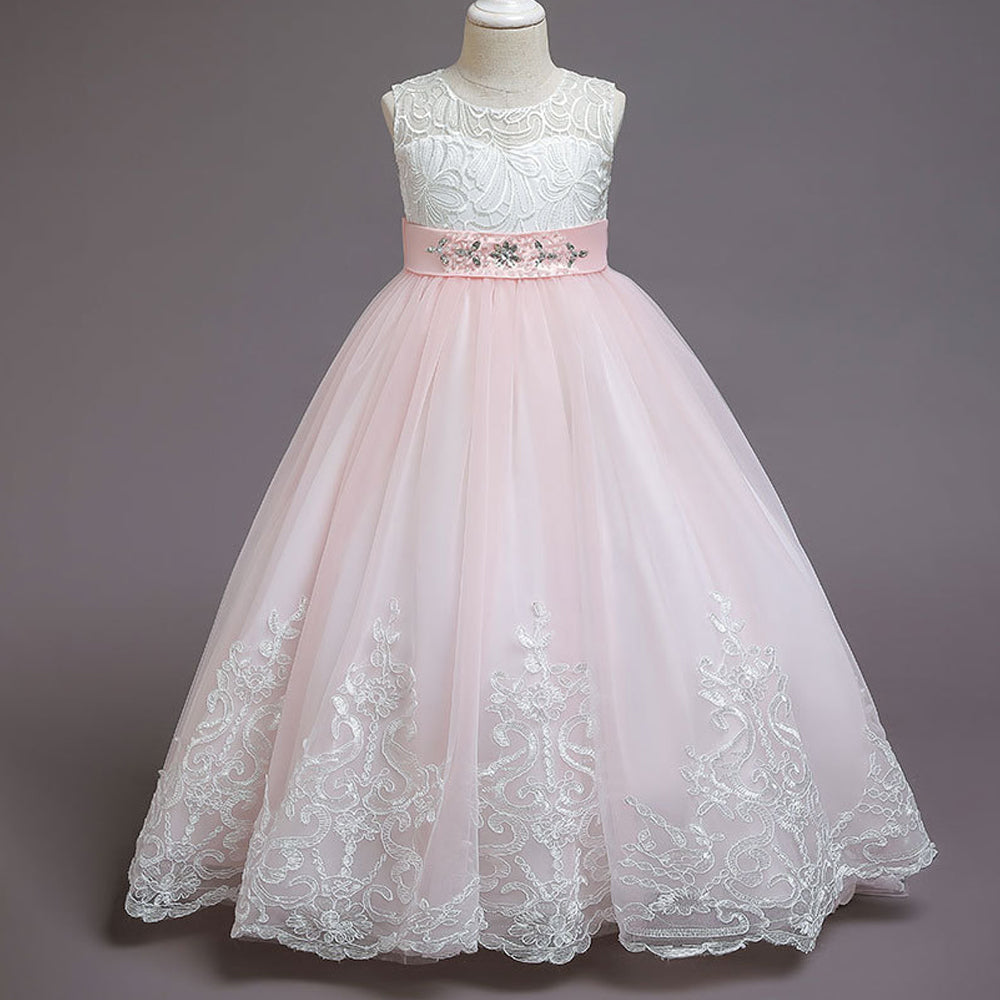 White Lace Bridesmaid Dress Kids Dresses For Girls Children Princess Evening Dress Girl Party Wedding Dress Costume The Clothing Company Sydney