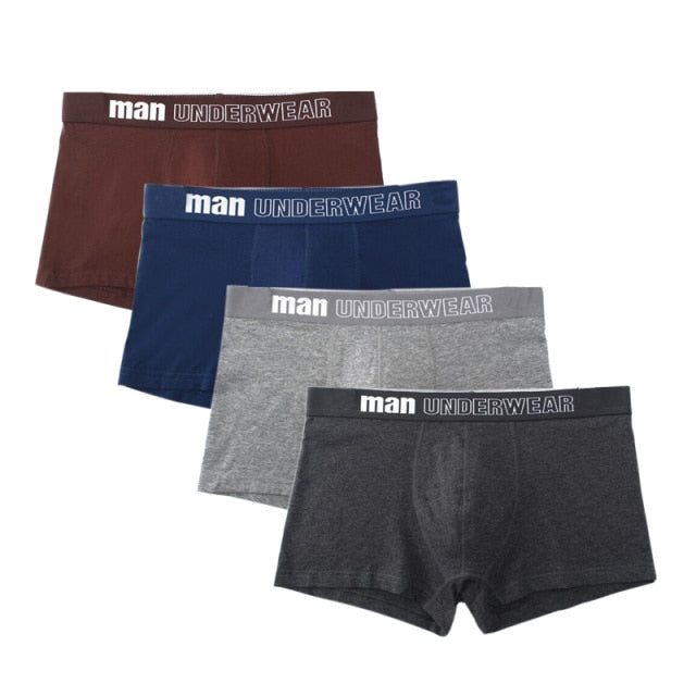 4 pack Men's Boxer Underwear Cotton Boxershort Breathable Solid Flexible Shorts Boxers Underpants Mens Undies The Clothing Company Sydney