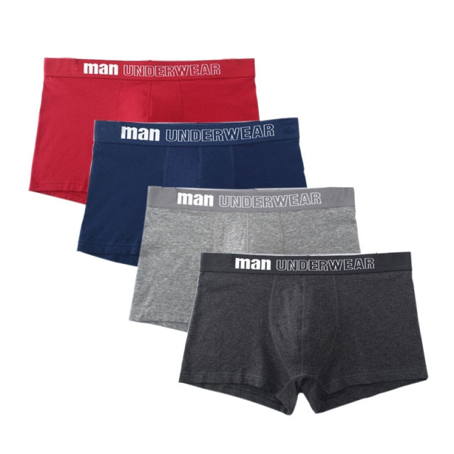 4 pack Men's Boxer Underwear Cotton Boxershort Breathable Solid Flexible Shorts Boxers Underpants Mens Undies The Clothing Company Sydney