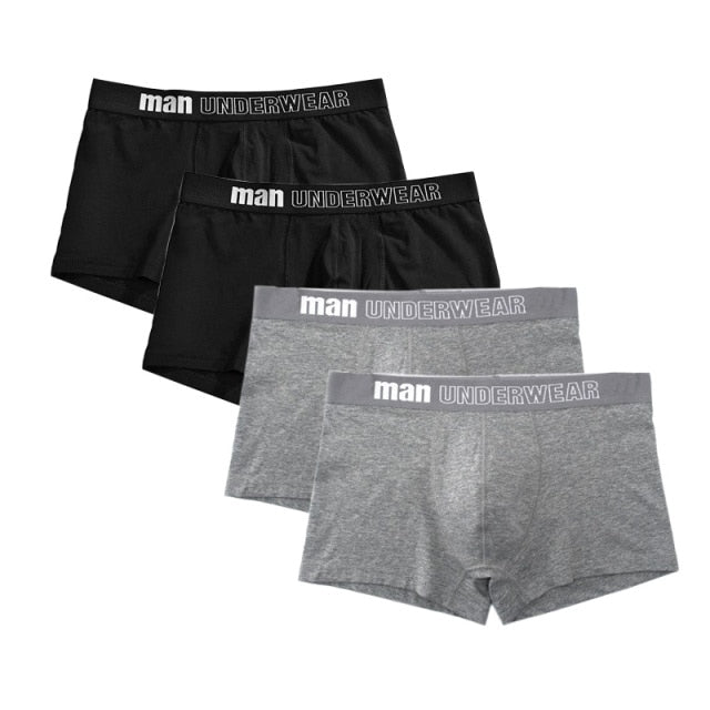 4 pack Men's Boxer Underwear Cotton Boxershort Breathable Solid Flexible Shorts Boxers Underpants Mens Undies The Clothing Company Sydney