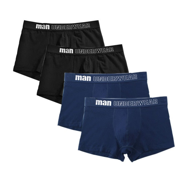 4 pack Men's Boxer Underwear Cotton Boxershort Breathable Solid Flexible Shorts Boxers Underpants Mens Undies The Clothing Company Sydney