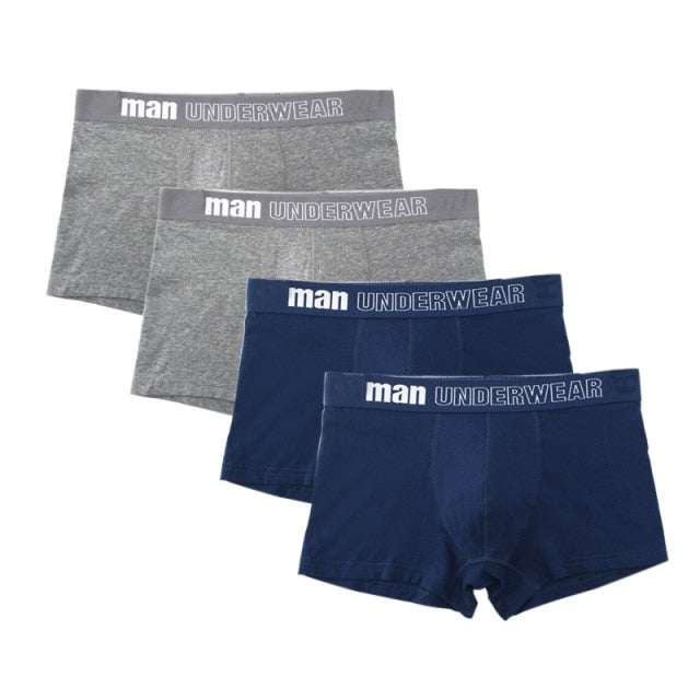 4 pack Men's Boxer Underwear Cotton Boxershort Breathable Solid Flexible Shorts Boxers Underpants Mens Undies The Clothing Company Sydney