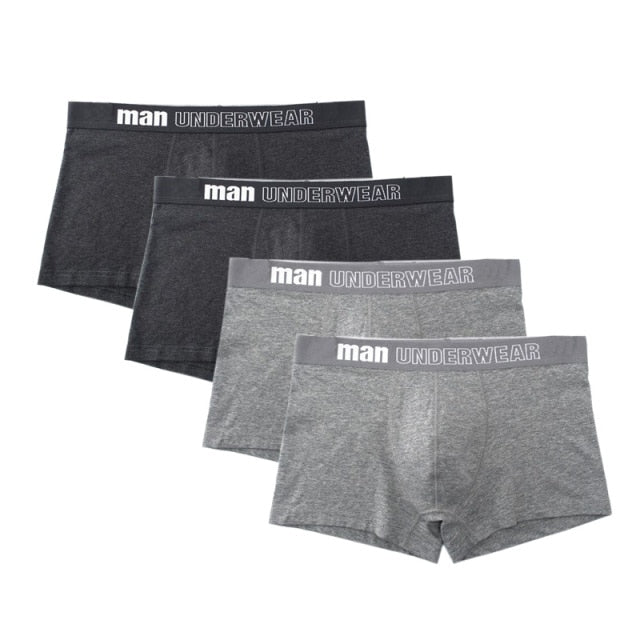 4 pack Men's Boxer Underwear Cotton Boxershort Breathable Solid Flexible Shorts Boxers Underpants Mens Undies The Clothing Company Sydney