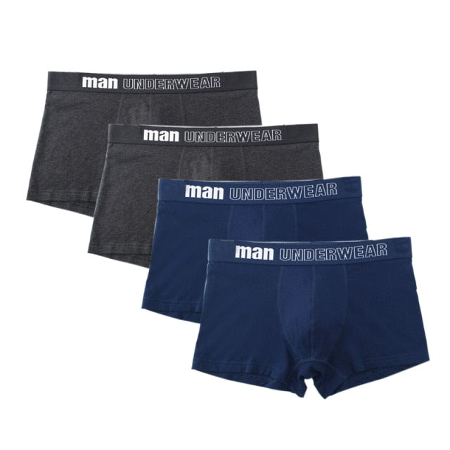 4 pack Men's Boxer Underwear Cotton Boxershort Breathable Solid Flexible Shorts Boxers Underpants Mens Undies The Clothing Company Sydney