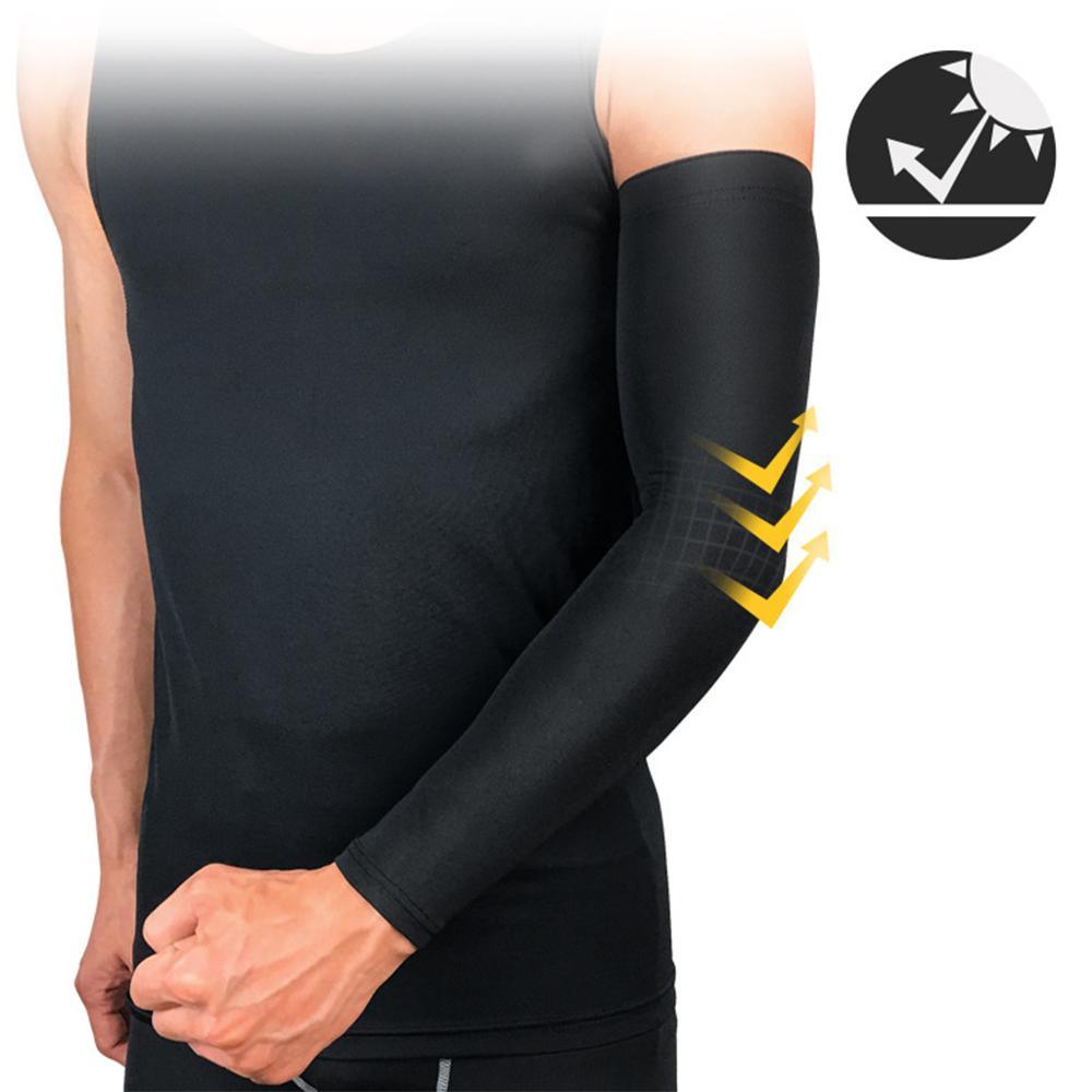 1PC Ice Fabric Summer UV Protection Running Basketball Volleyball Cycling Sunscreen Sports Arm Sleeve The Clothing Company Sydney