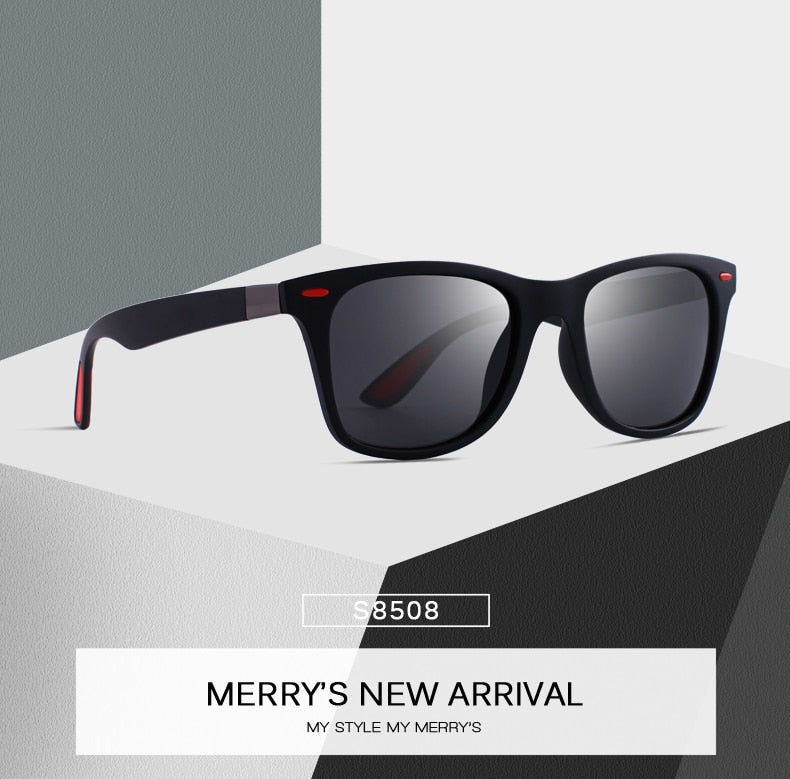 Unisex Classic Retro Rivet Polarized Lighter Design Square Frame Sunglasses Lighter Design Square Frame with UV Protection The Clothing Company Sydney