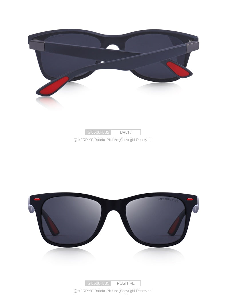 Unisex Classic Retro Rivet Polarized Lighter Design Square Frame Sunglasses Lighter Design Square Frame with UV Protection The Clothing Company Sydney