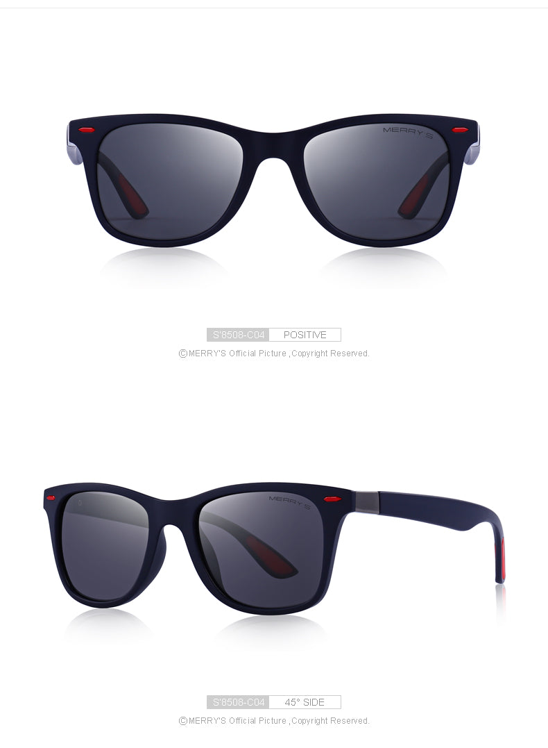 Unisex Classic Retro Rivet Polarized Lighter Design Square Frame Sunglasses Lighter Design Square Frame with UV Protection The Clothing Company Sydney