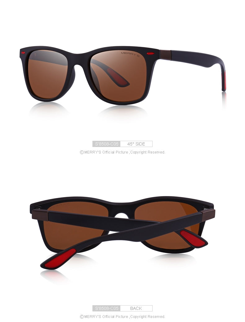 Unisex Classic Retro Rivet Polarized Lighter Design Square Frame Sunglasses Lighter Design Square Frame with UV Protection The Clothing Company Sydney