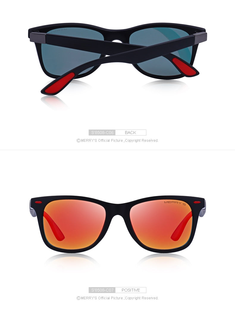 Unisex Classic Retro Rivet Polarized Lighter Design Square Frame Sunglasses Lighter Design Square Frame with UV Protection The Clothing Company Sydney