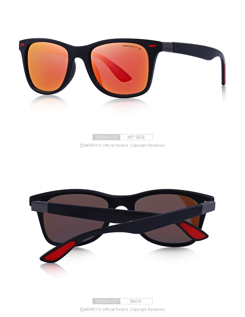 Unisex Classic Retro Rivet Polarized Lighter Design Square Frame Sunglasses Lighter Design Square Frame with UV Protection The Clothing Company Sydney
