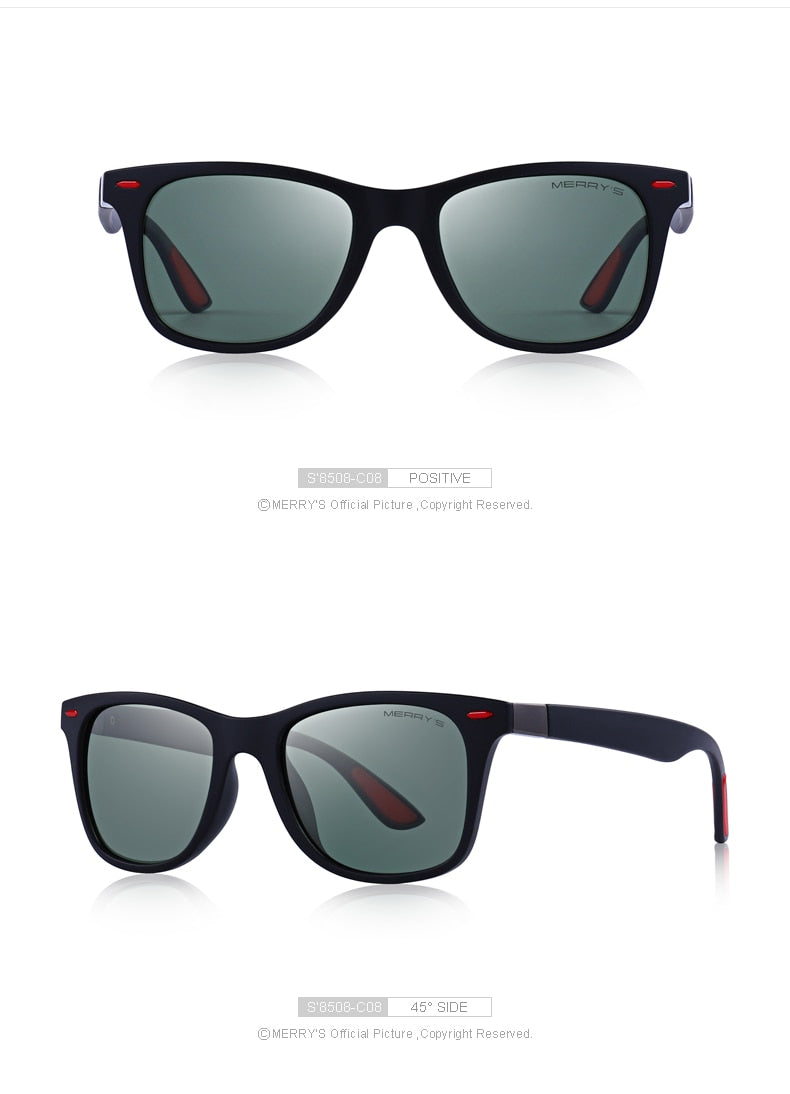 Unisex Classic Retro Rivet Polarized Lighter Design Square Frame Sunglasses Lighter Design Square Frame with UV Protection The Clothing Company Sydney