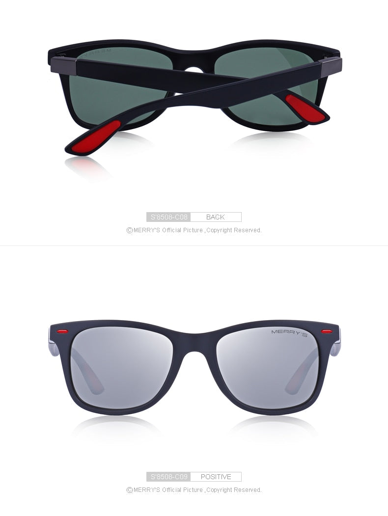 Unisex Classic Retro Rivet Polarized Lighter Design Square Frame Sunglasses Lighter Design Square Frame with UV Protection The Clothing Company Sydney