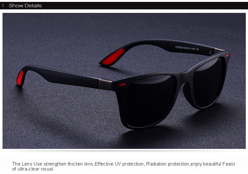 Unisex Classic Retro Rivet Polarized Lighter Design Square Frame Sunglasses Lighter Design Square Frame with UV Protection The Clothing Company Sydney