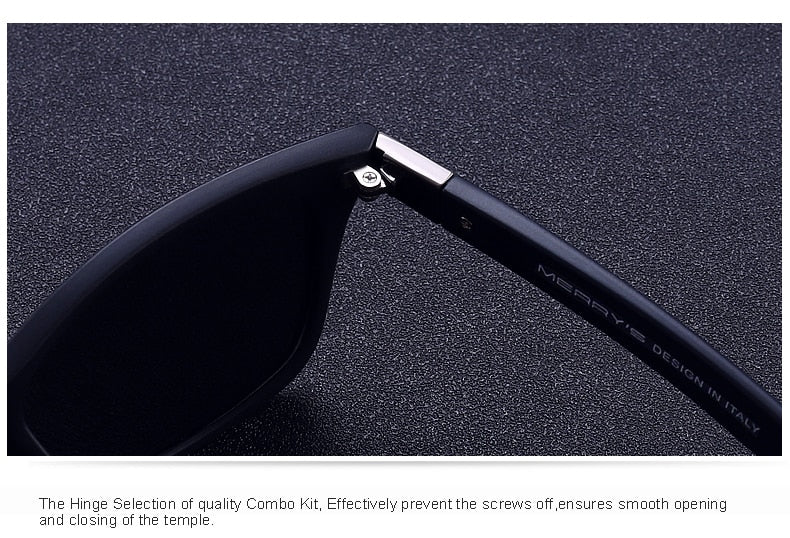 Unisex Classic Retro Rivet Polarized Lighter Design Square Frame Sunglasses Lighter Design Square Frame with UV Protection The Clothing Company Sydney