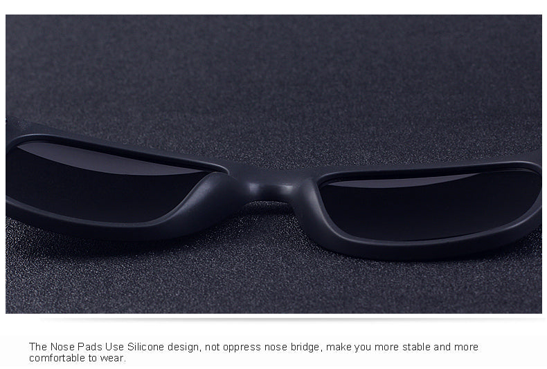 Unisex Classic Retro Rivet Polarized Lighter Design Square Frame Sunglasses Lighter Design Square Frame with UV Protection The Clothing Company Sydney